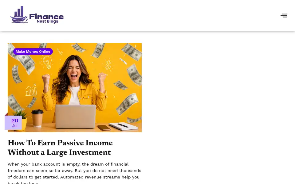 Screenshot of financenestblog.com