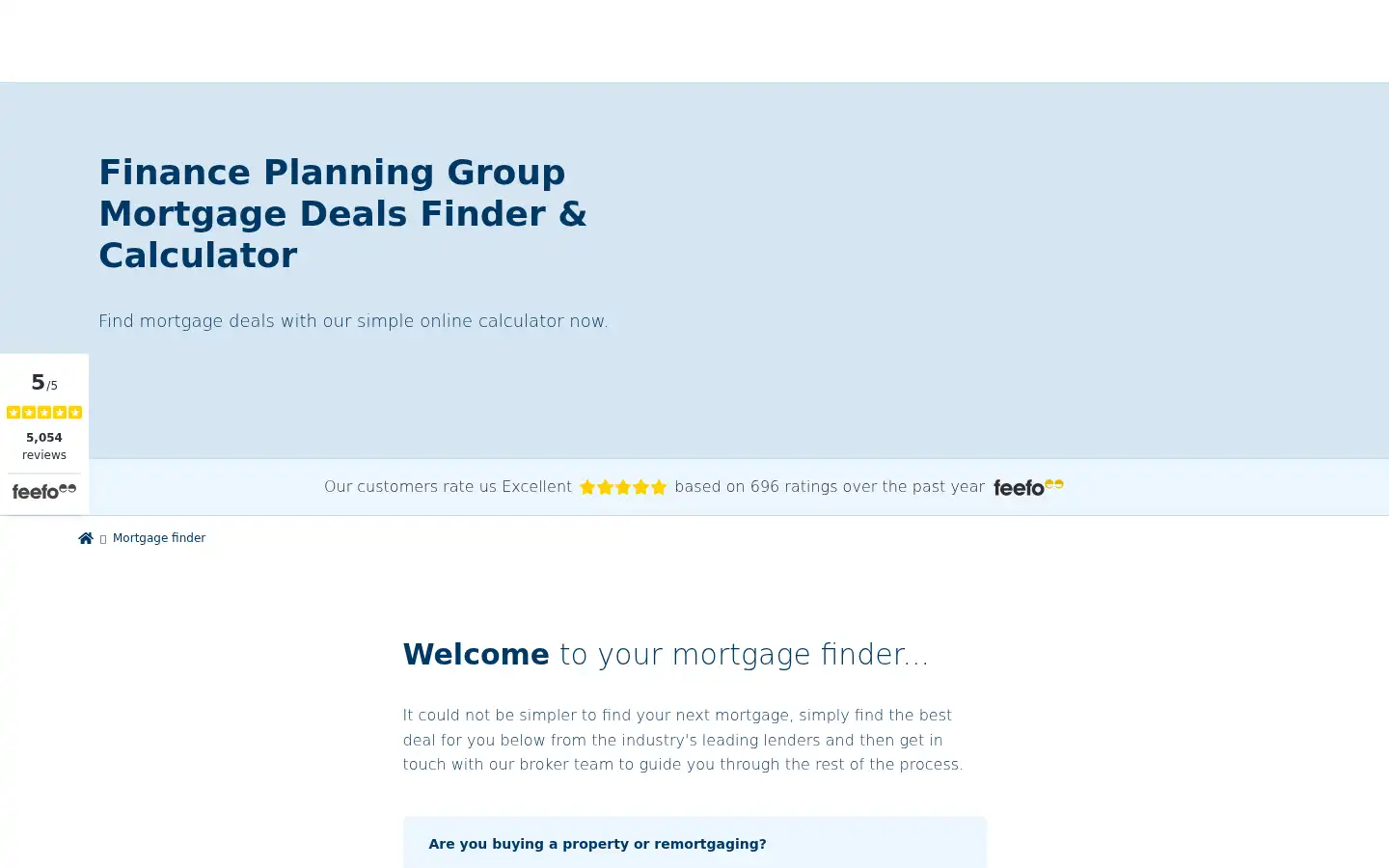 Screenshot of financeplanning.co.uk