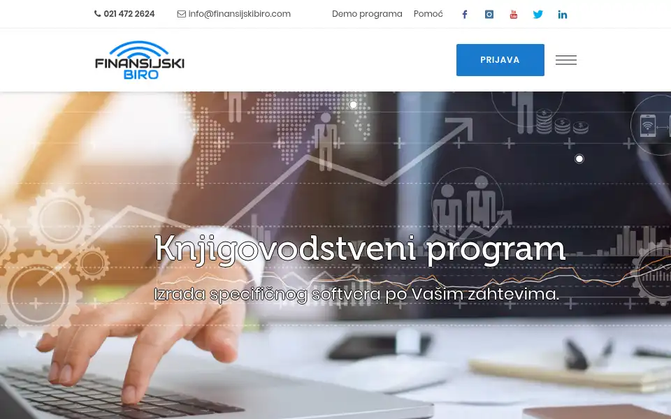 Screenshot of finansijskibiro.com