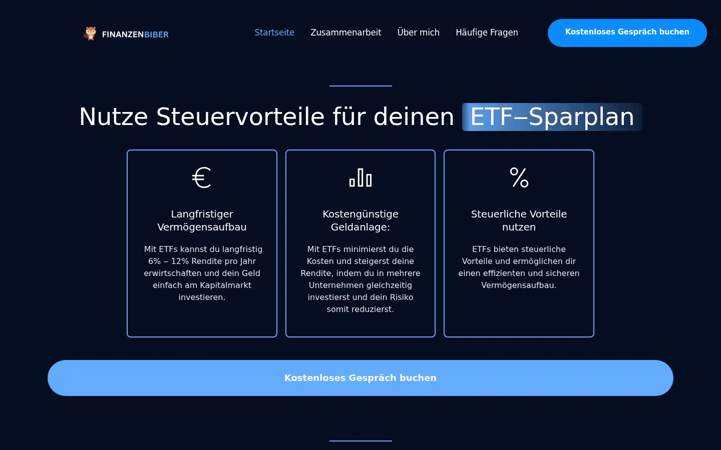 Screenshot of finanzenbiber.de