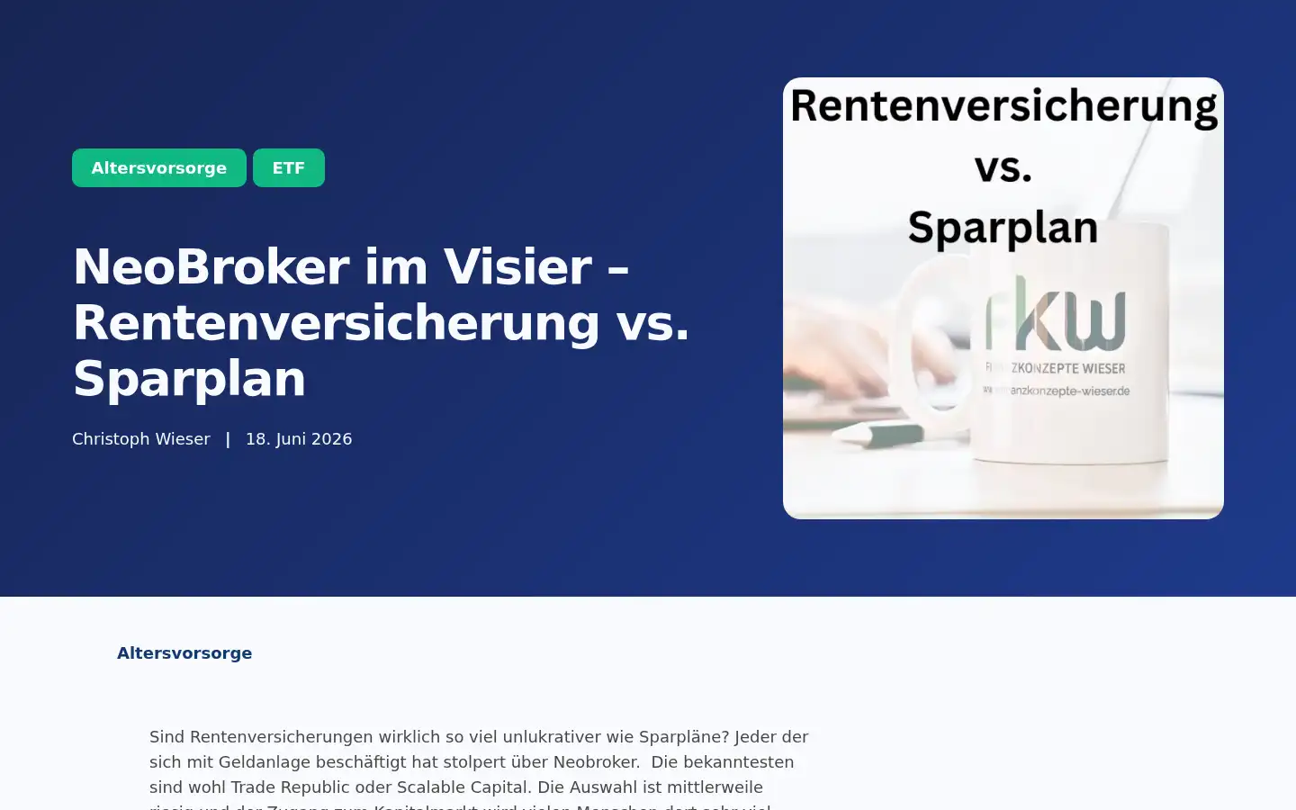 Screenshot of finanzkonzepte-wieser.de
