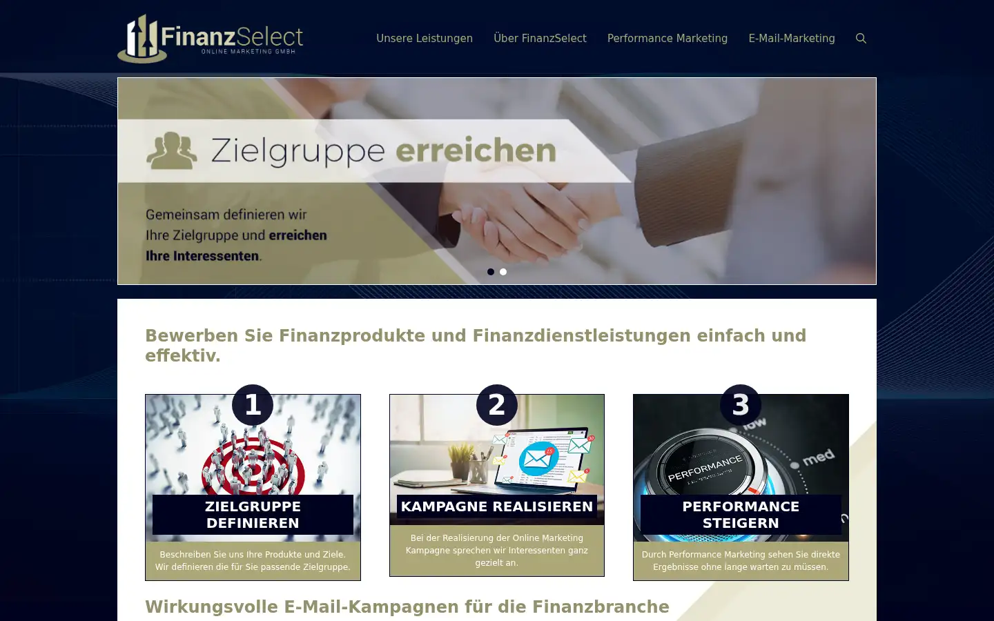 Screenshot of finanzselect-online.de