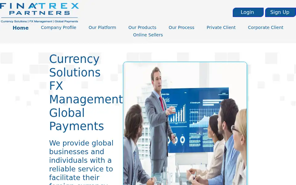 Screenshot of finatrexpartners.com