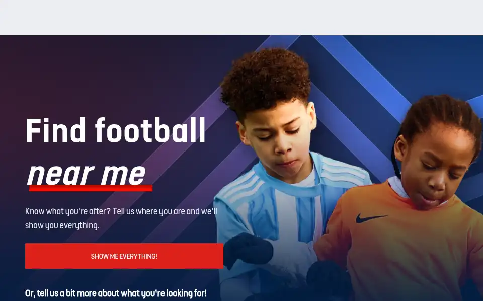 Screenshot of find.englandfootball.com