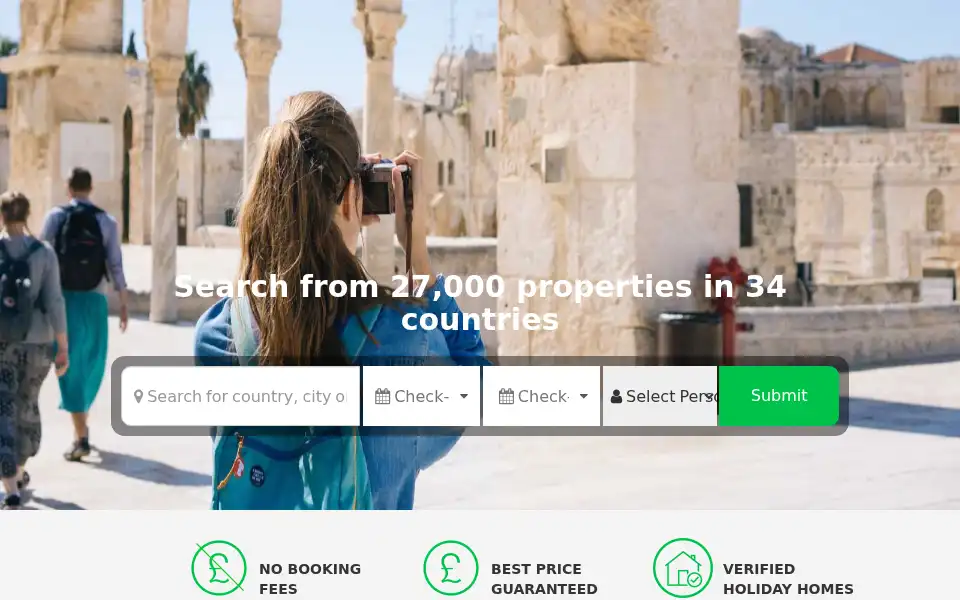 Screenshot of findandstay.com