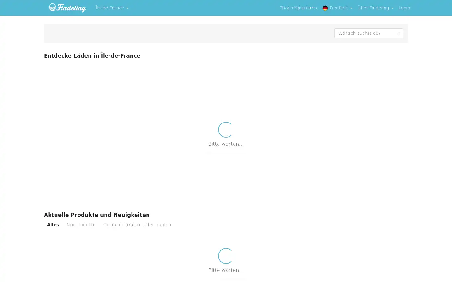 Screenshot of findeling.de