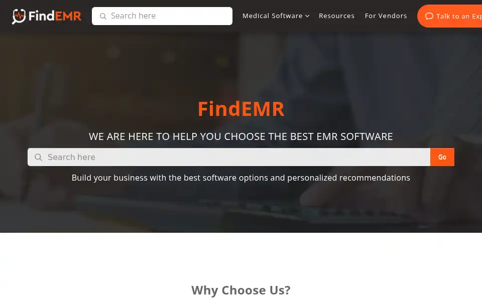 Screenshot of findemr.com