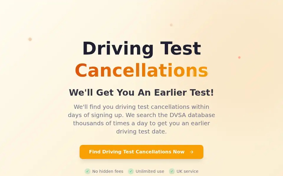 Screenshot of findmeadrivingtest.co.uk