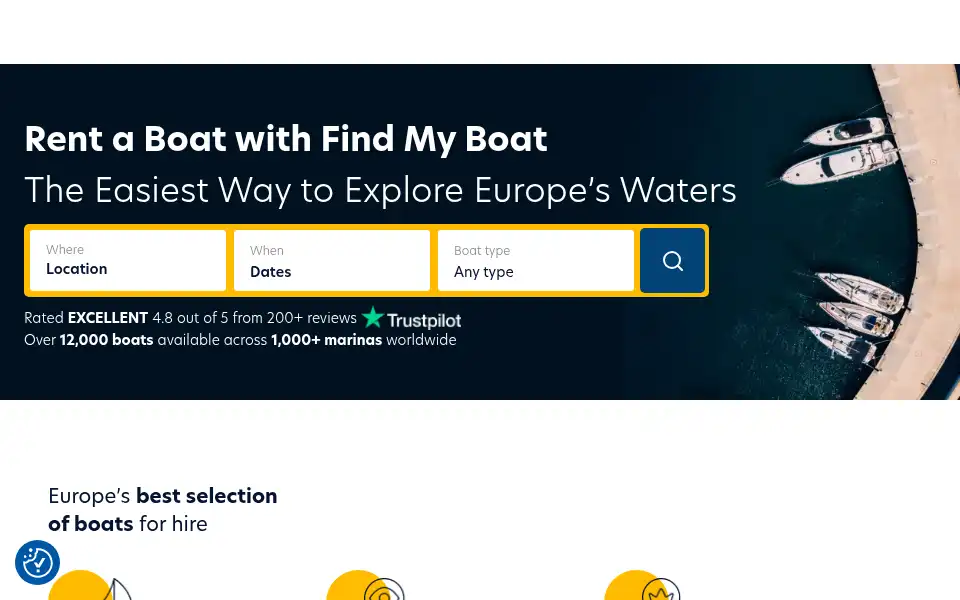 Screenshot of findmyboat.com