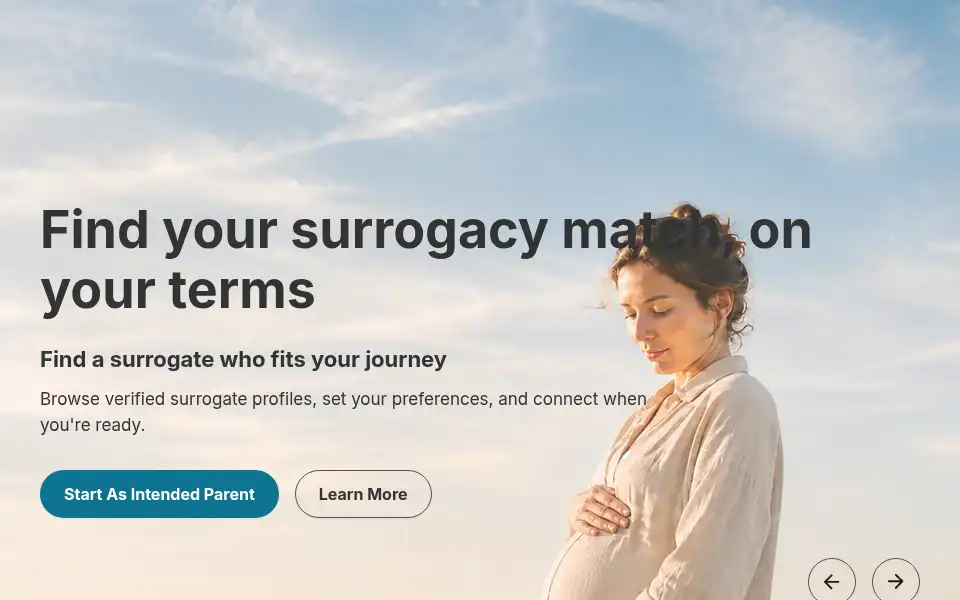 Screenshot of findsurrogate.com