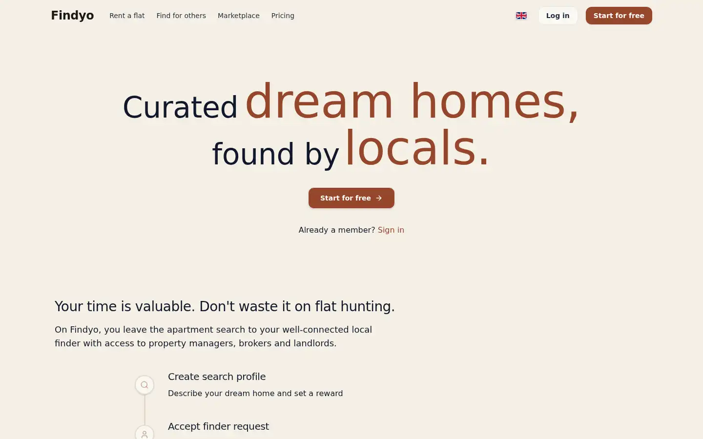 Screenshot of findyo.de