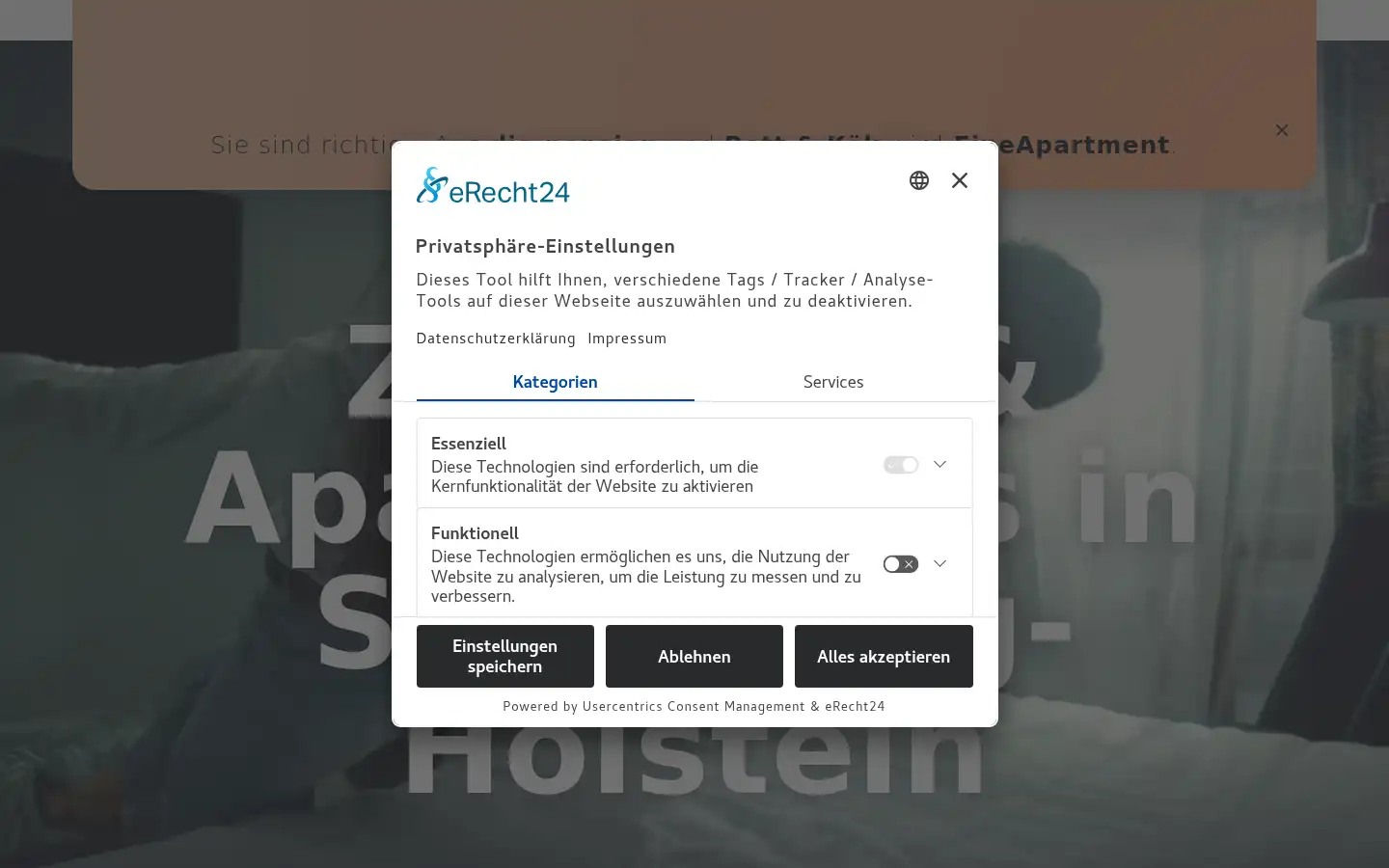 Screenshot of fineapart.de