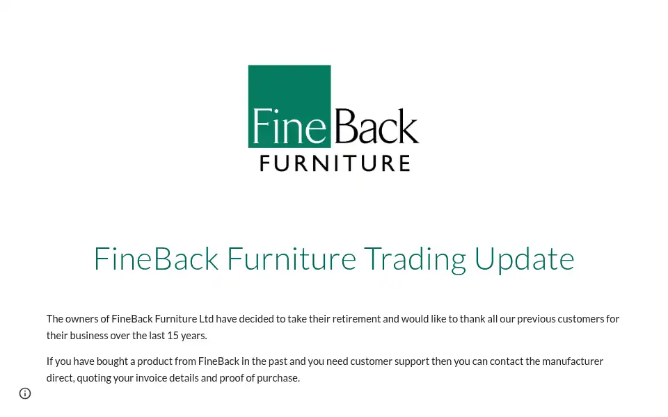 Screenshot of fineback.co.uk