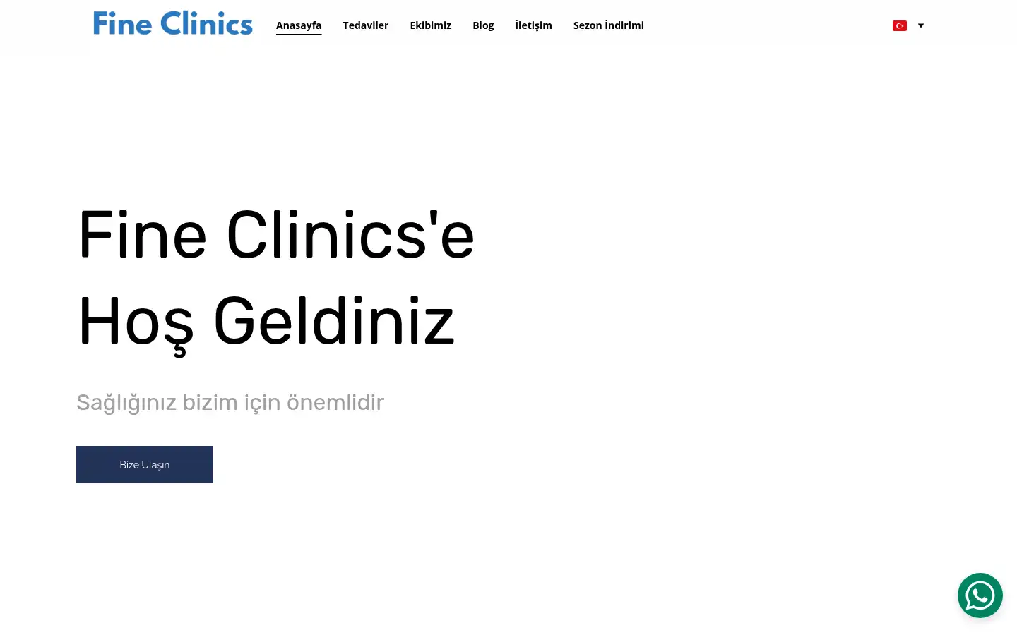 Screenshot of fineclinics.com