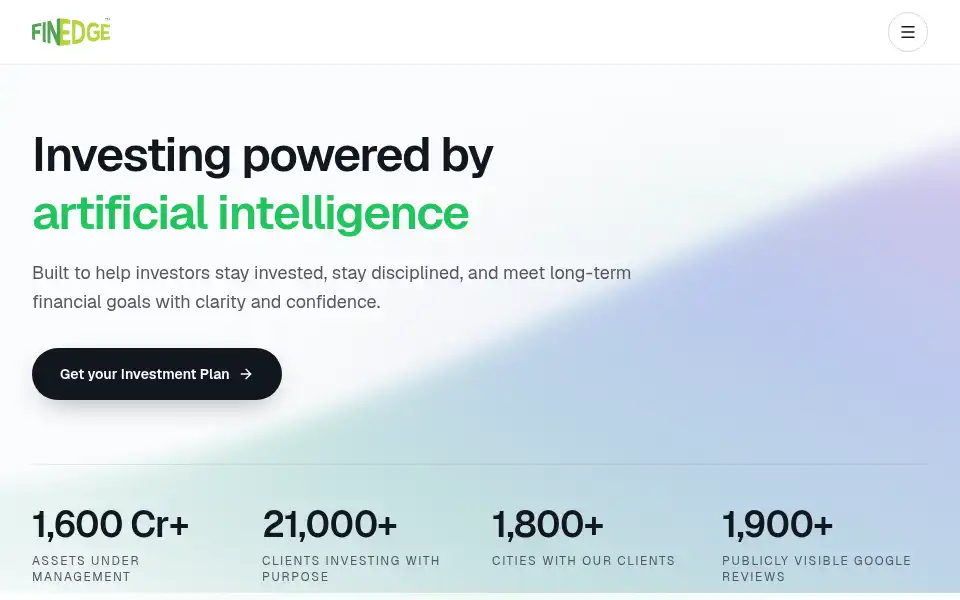 Screenshot of finedge.in