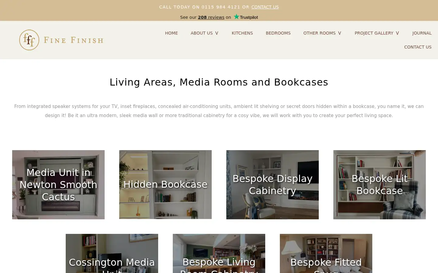 Screenshot of finefinishfurniture.co.uk