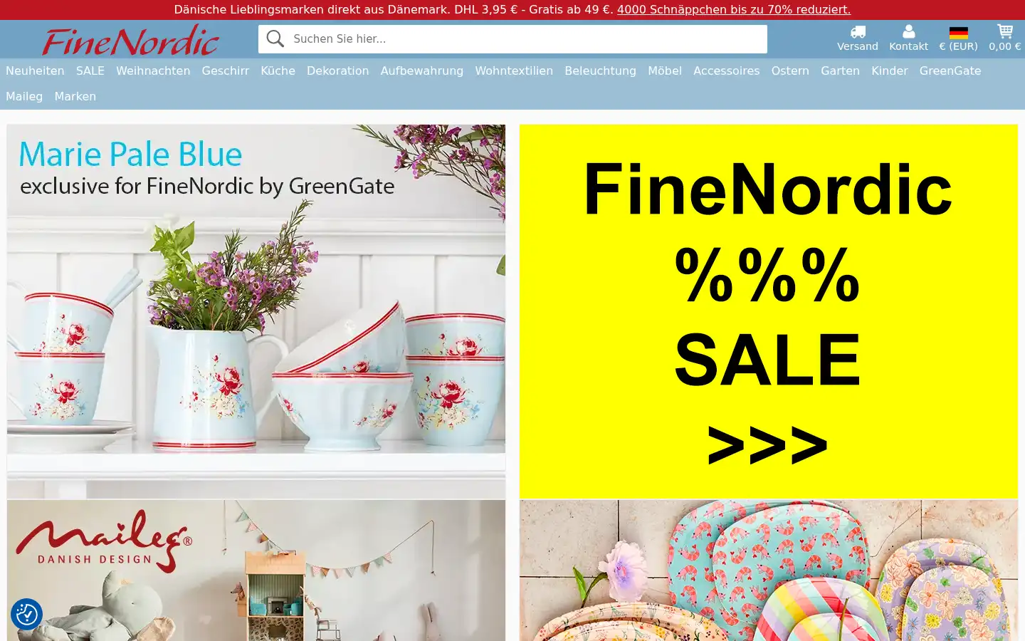 Screenshot of finenordic.de