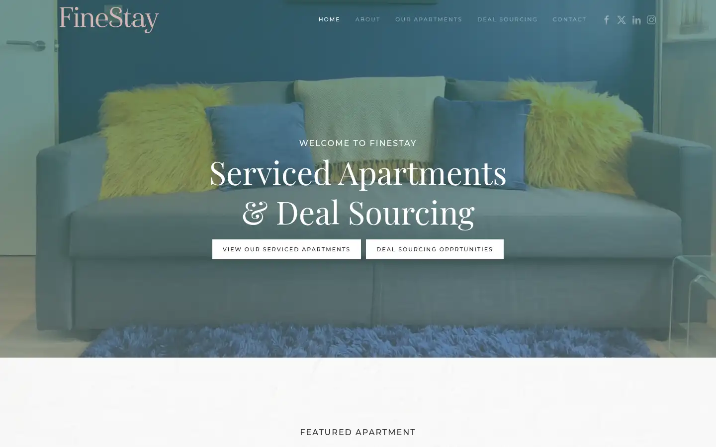 Screenshot of finestay.co.uk