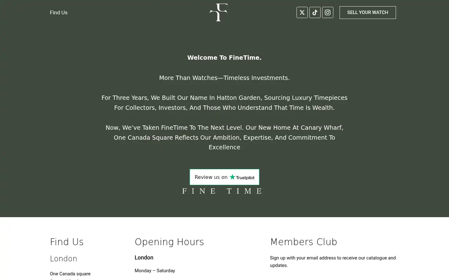 Screenshot of finetimeuk.com