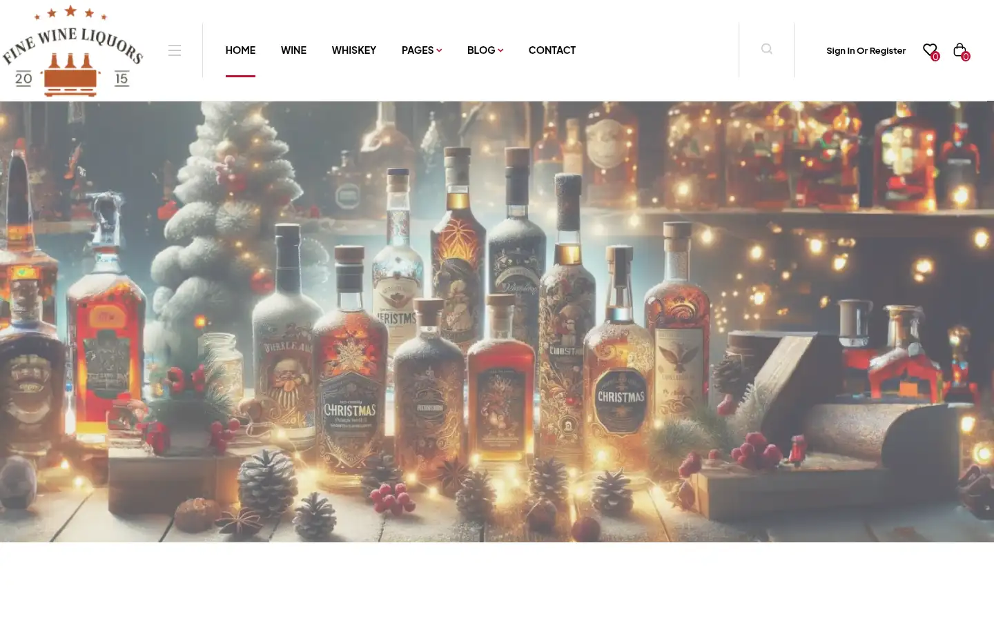 Screenshot of finewineliquors.com