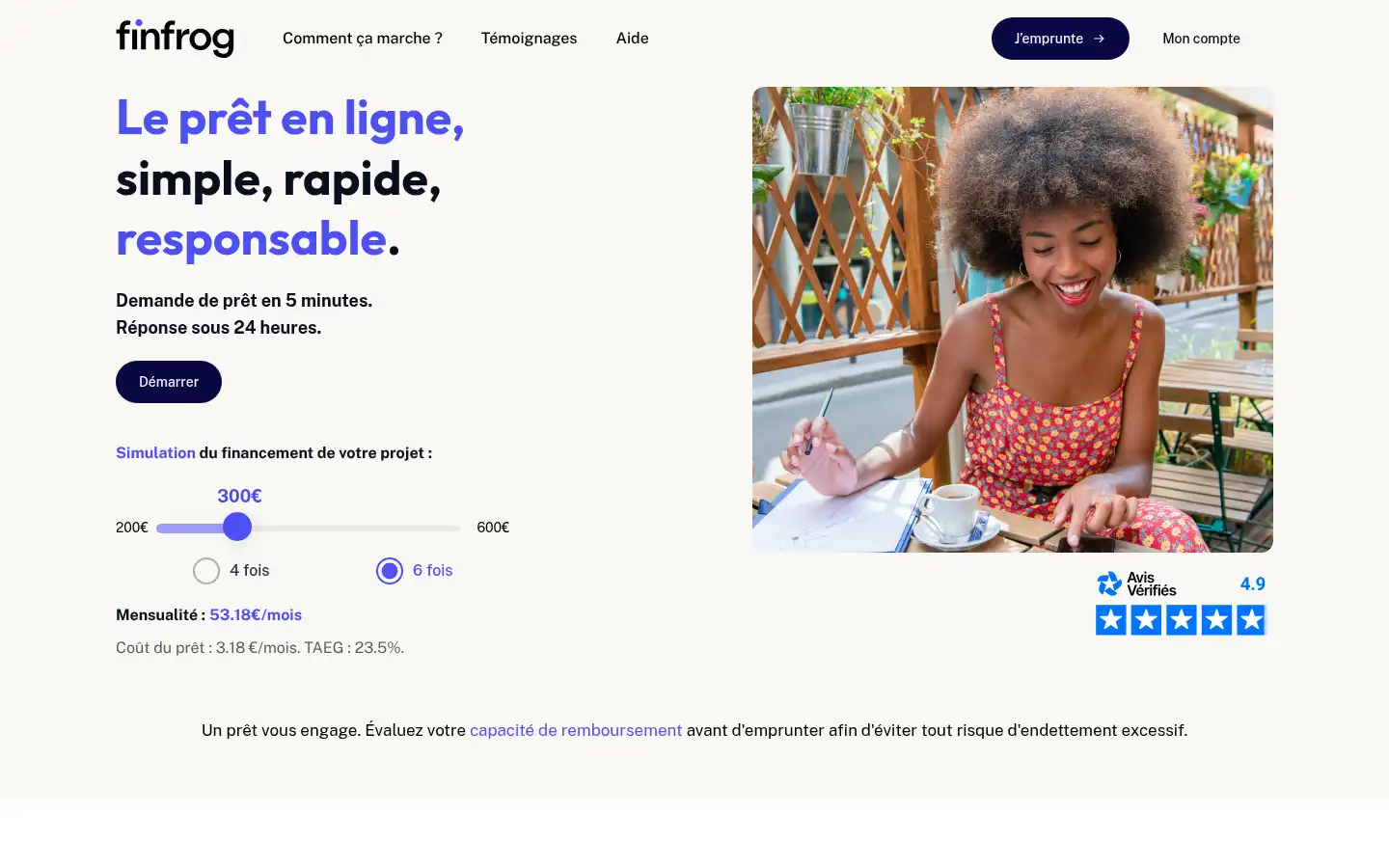 Screenshot of finfrog.fr