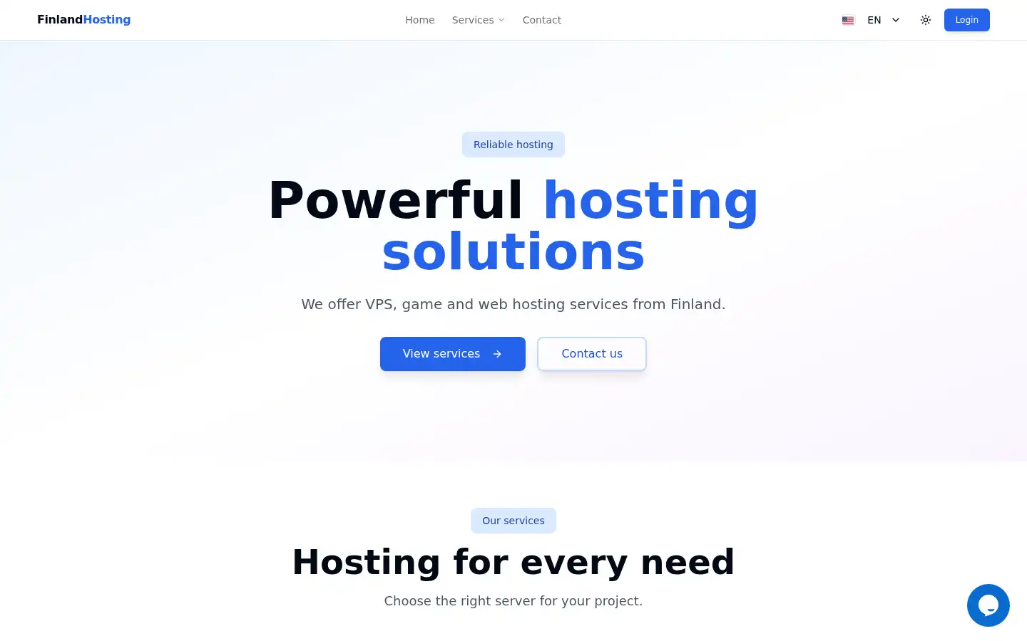 Screenshot of finlandhosting.fi