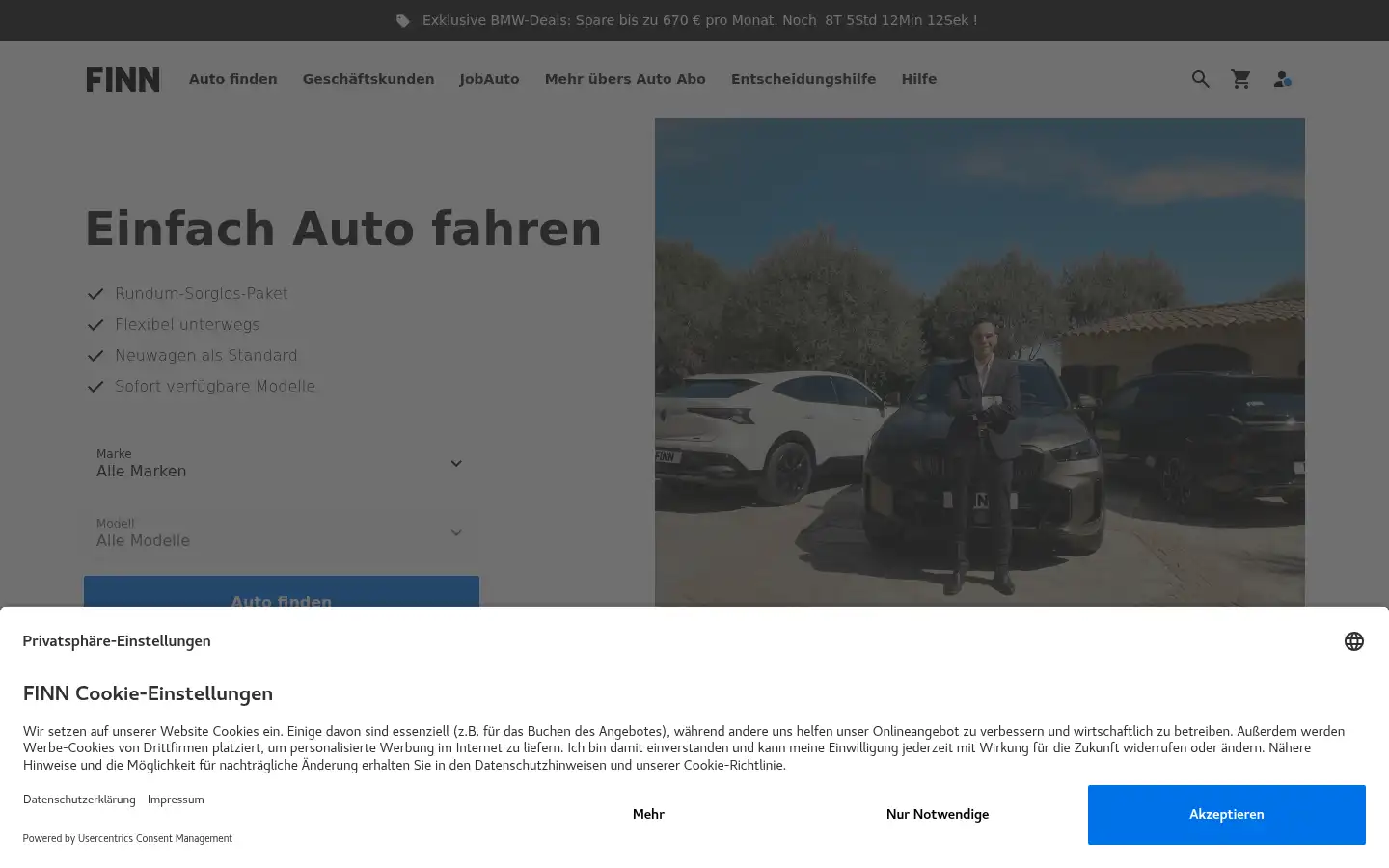 Screenshot of finn.com