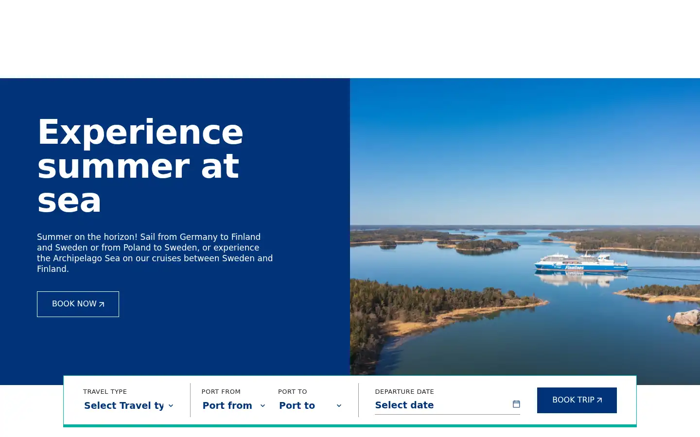 Screenshot of finnlines.com