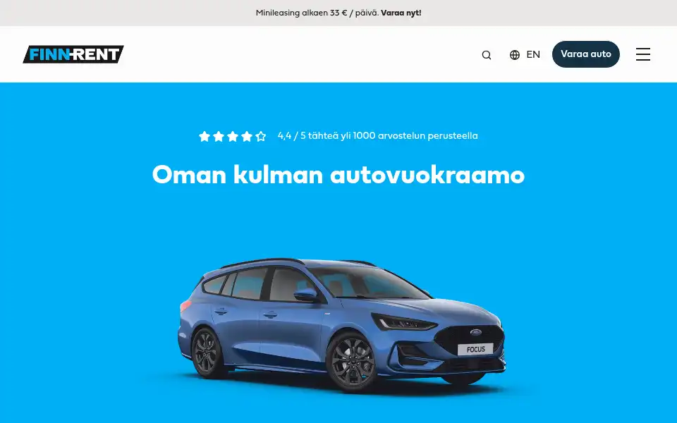Screenshot of finnrent.fi