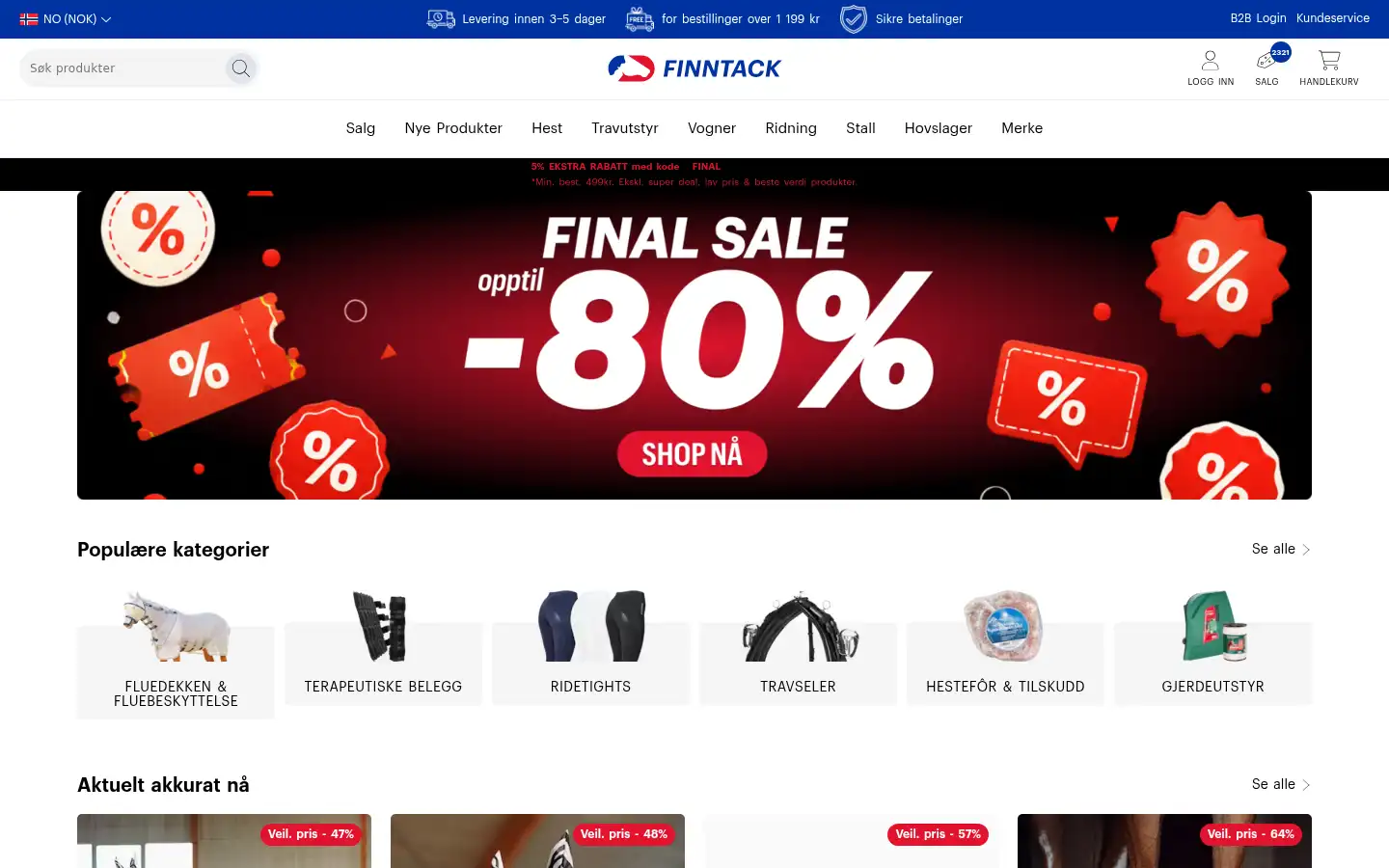 Screenshot of finntack.com