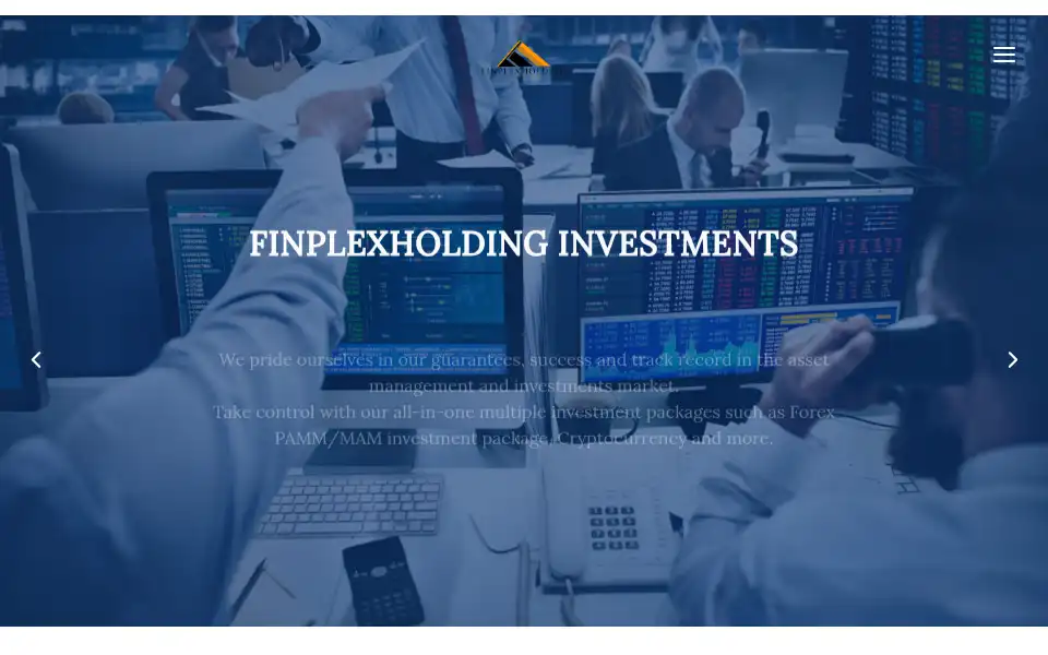 Screenshot of finplexholding.com