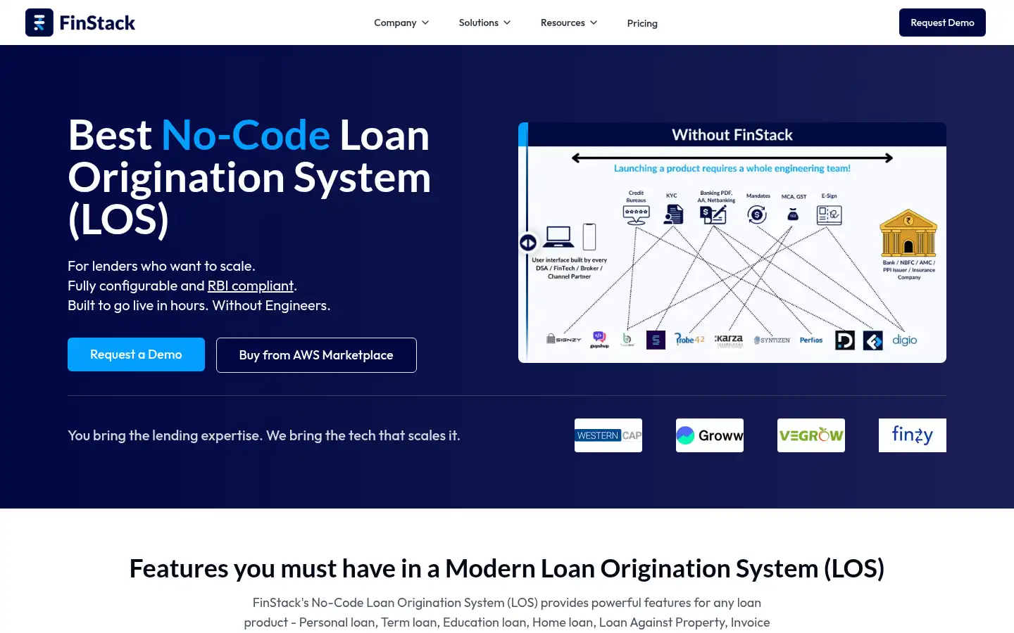 Screenshot of finstack.in