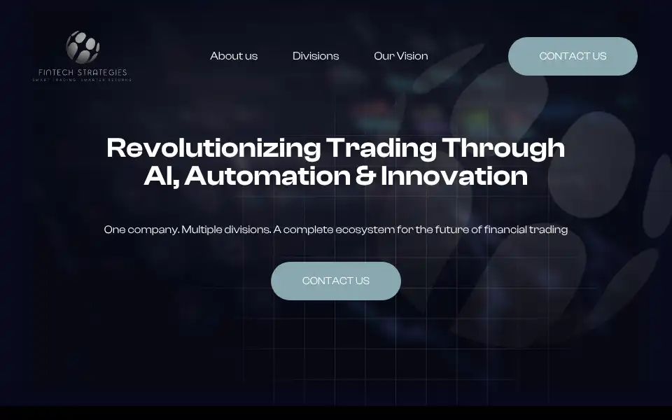 Screenshot of fintechstrategies.ai