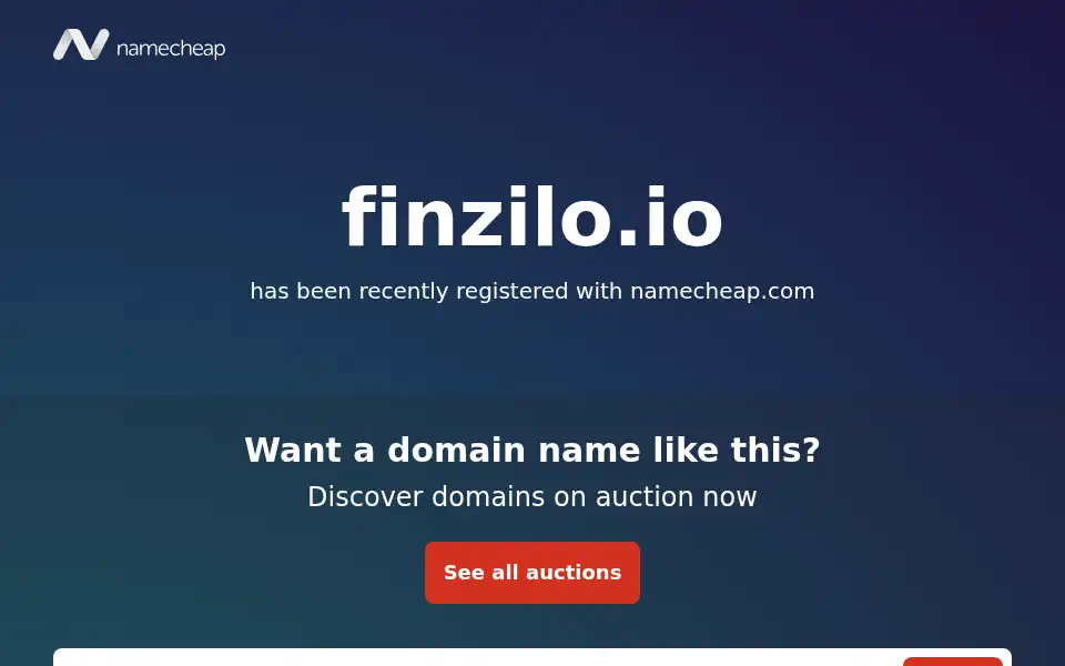Screenshot of finzilo.io