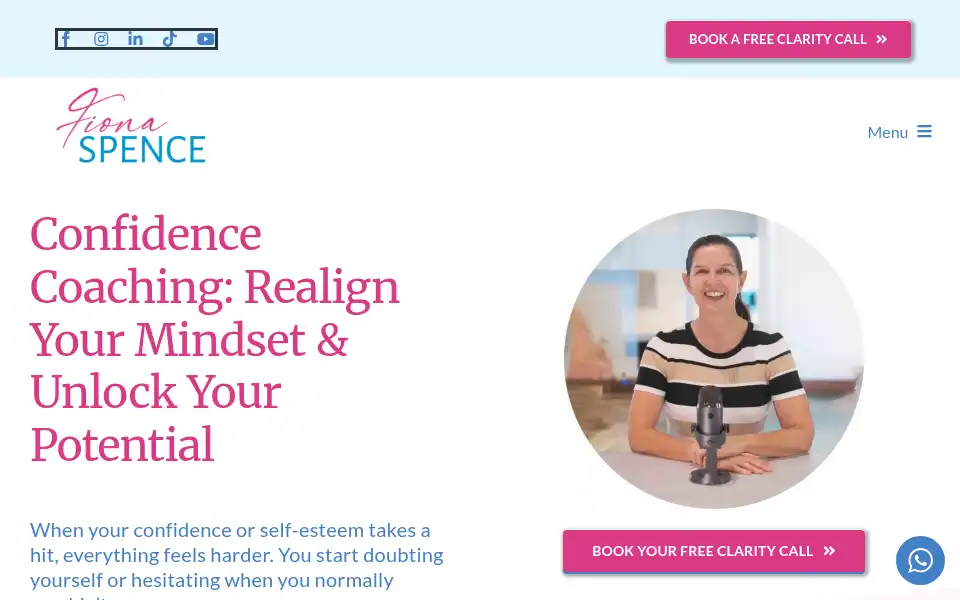 Screenshot of fionaspence.com.au