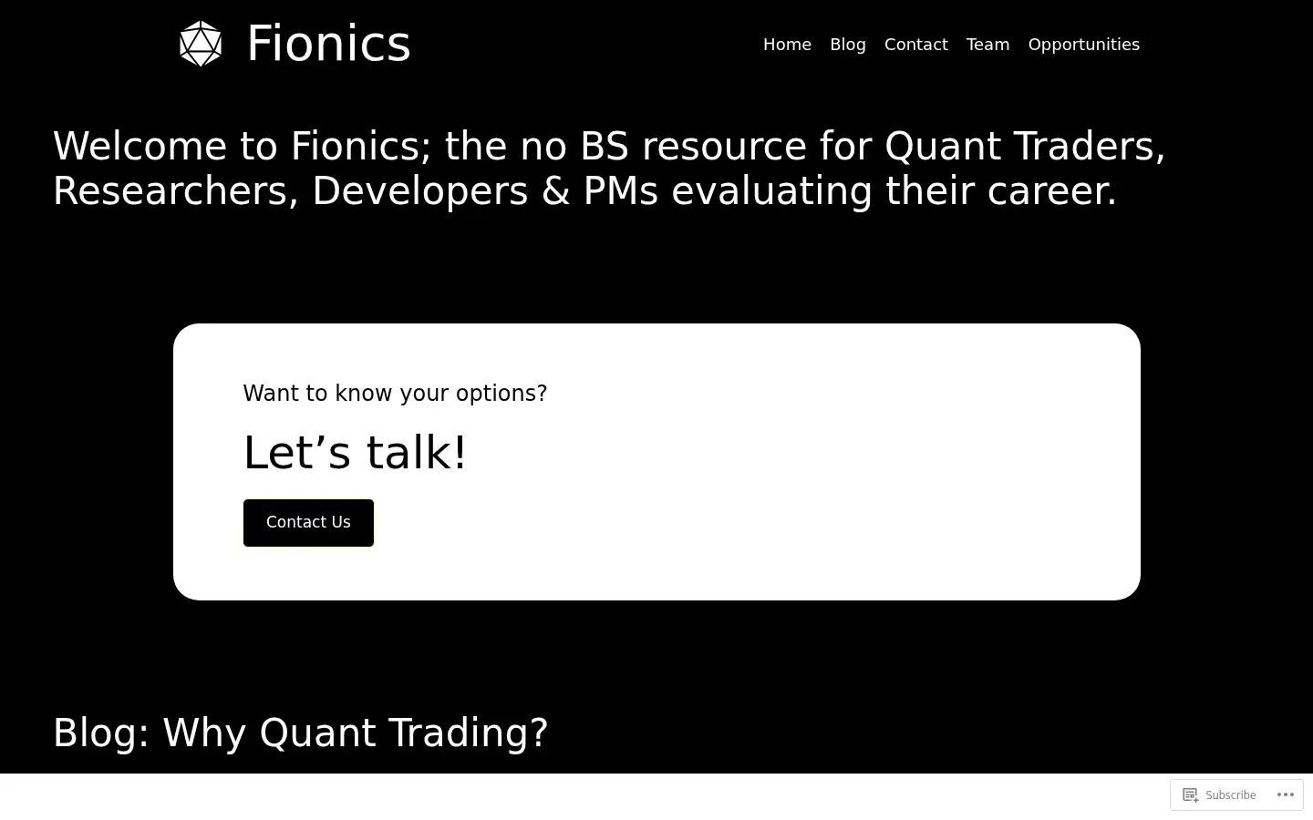 Screenshot of fionics.io