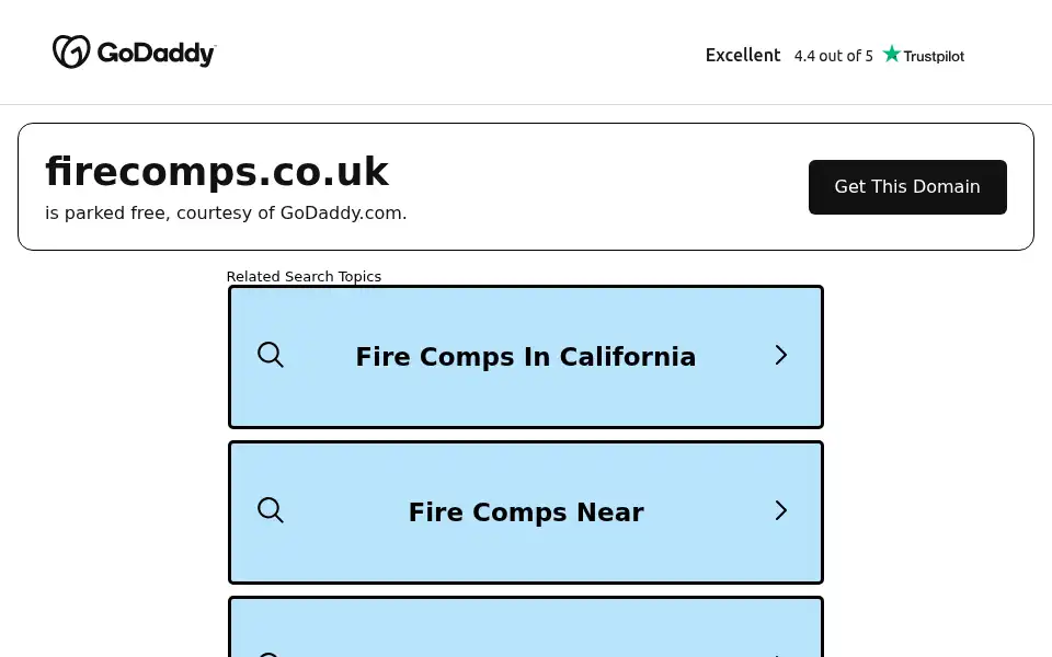 Screenshot of firecomps.co.uk