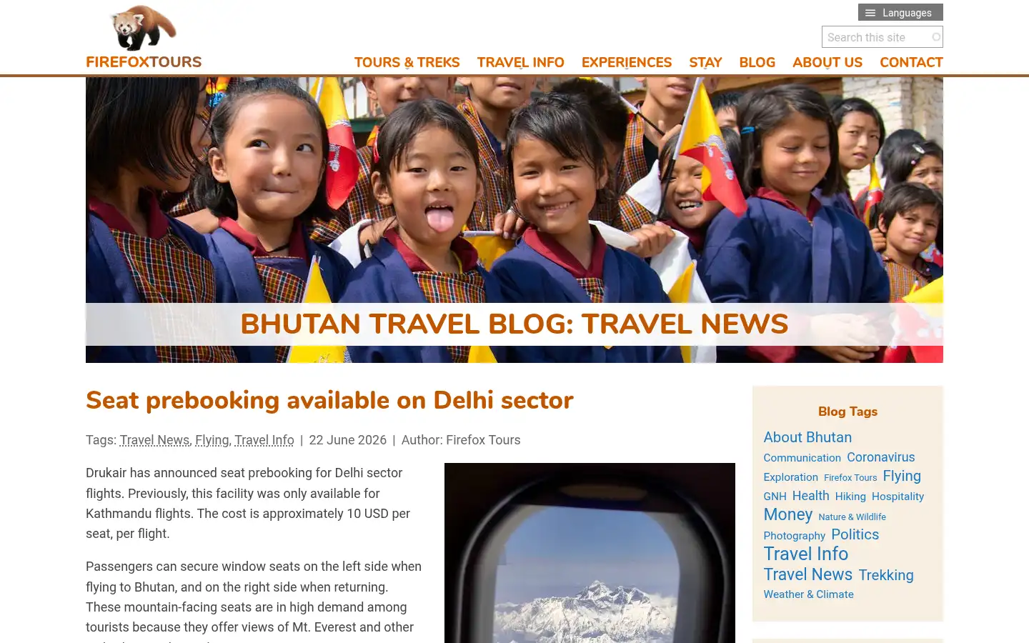 Screenshot of firefoxtours.com