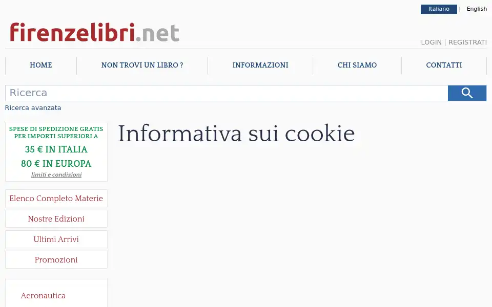 Screenshot of firenzelibri.net