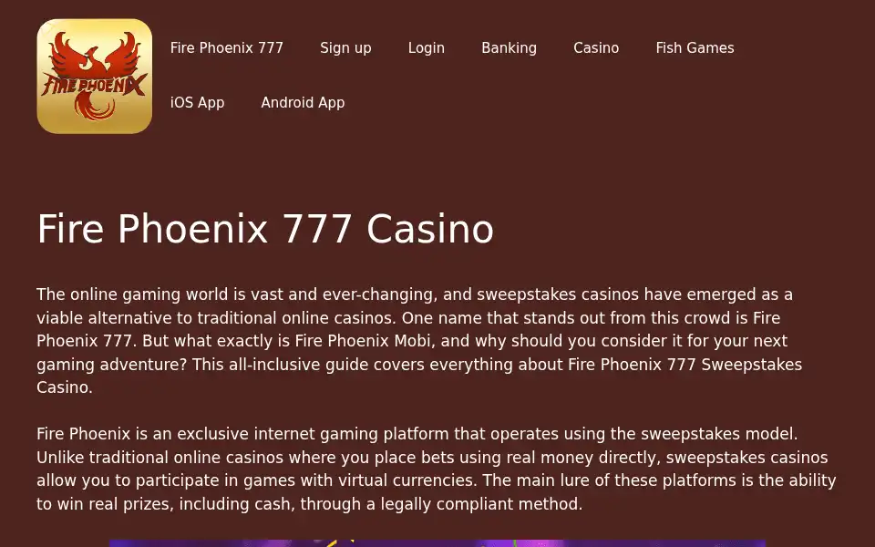 Screenshot of firephoenixmobi.com