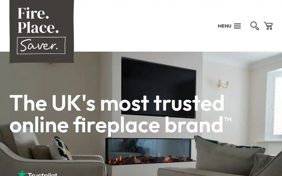 Screenshot of fireplacesaver.co.uk