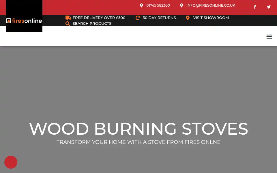 Screenshot of firesonline.co.uk