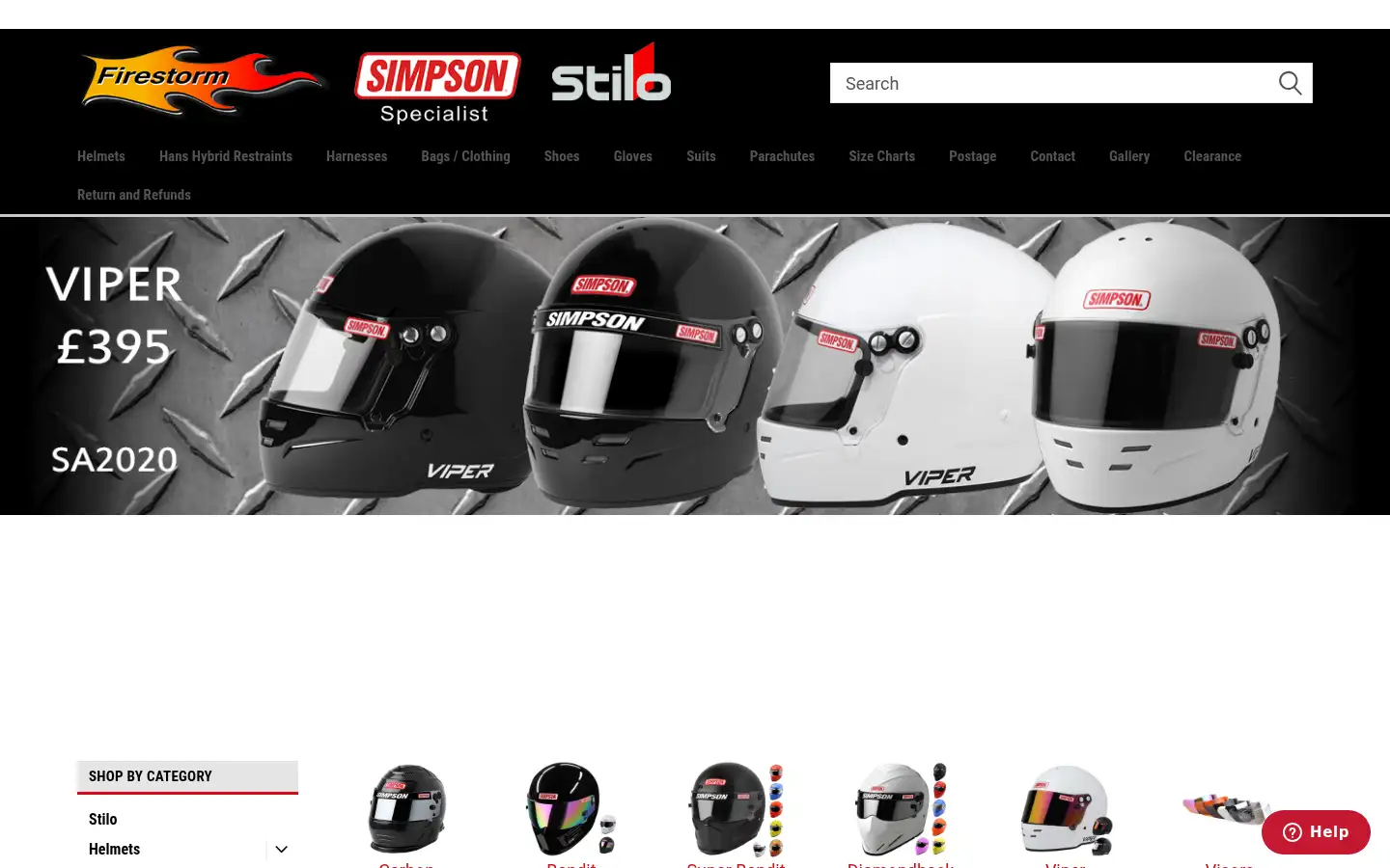 Screenshot of firestormracing.co.uk