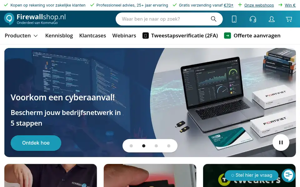 Screenshot of firewallshop.nl