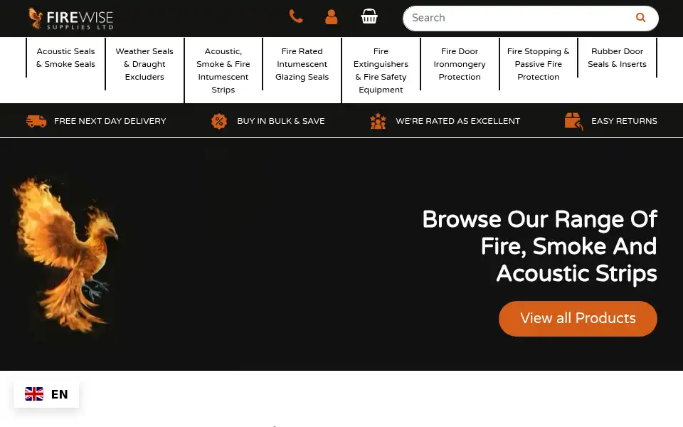 Screenshot of firewise.co.uk