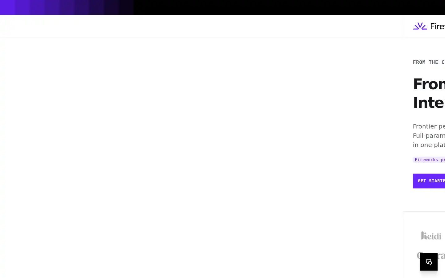 Screenshot of fireworks.ai