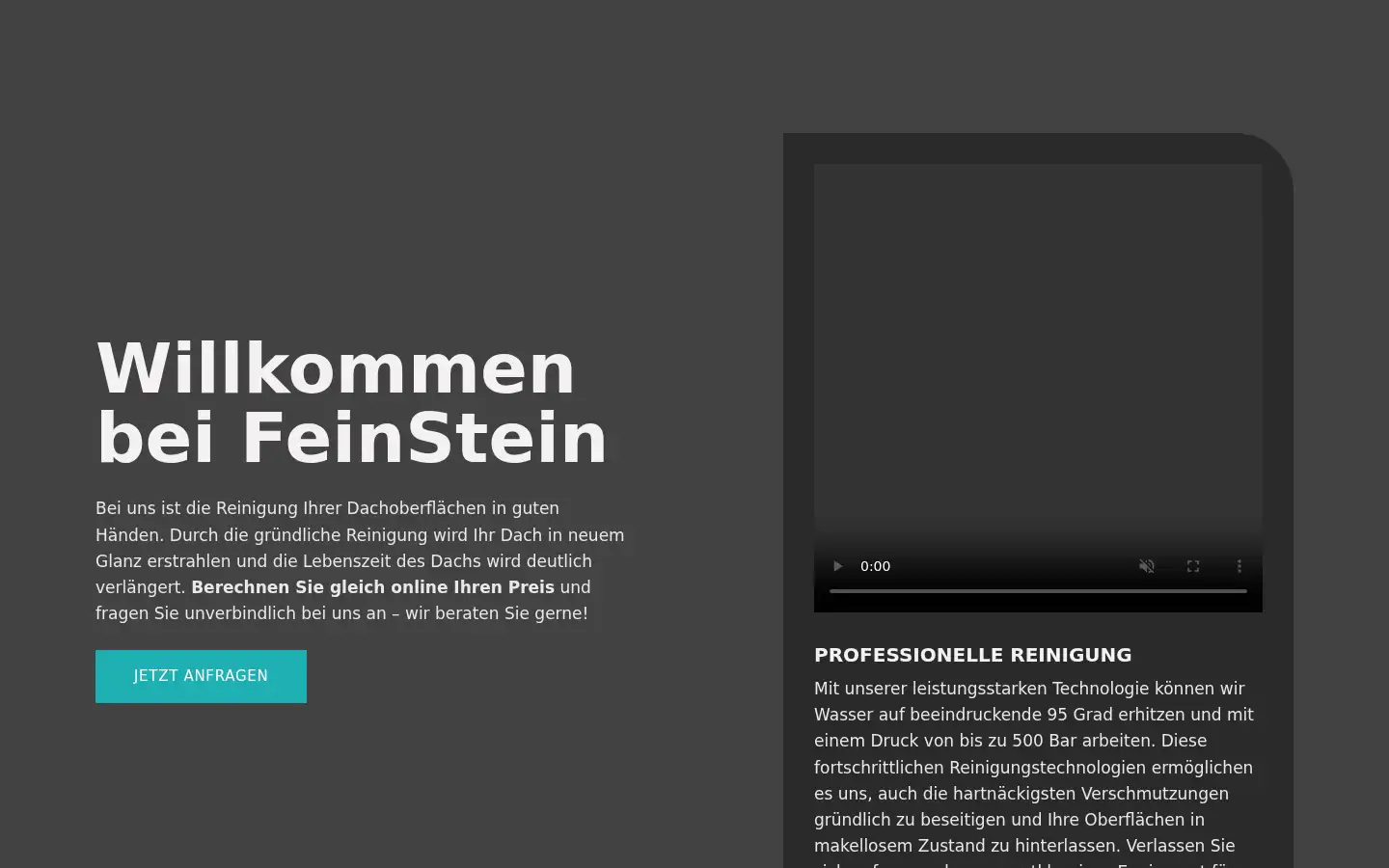 Screenshot of firmafeinstein.de