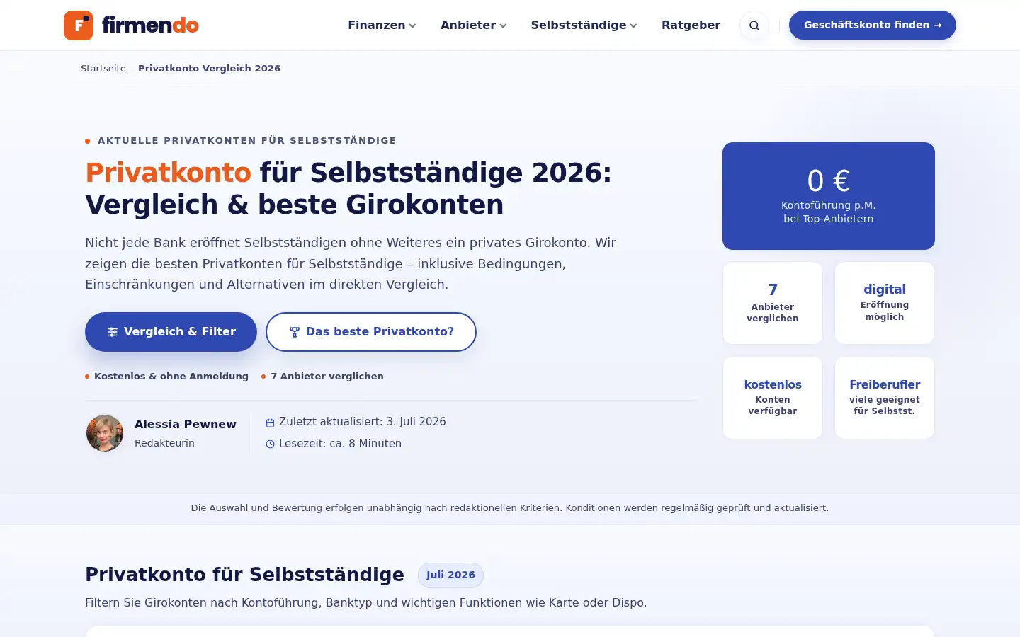Screenshot of firmendo.de