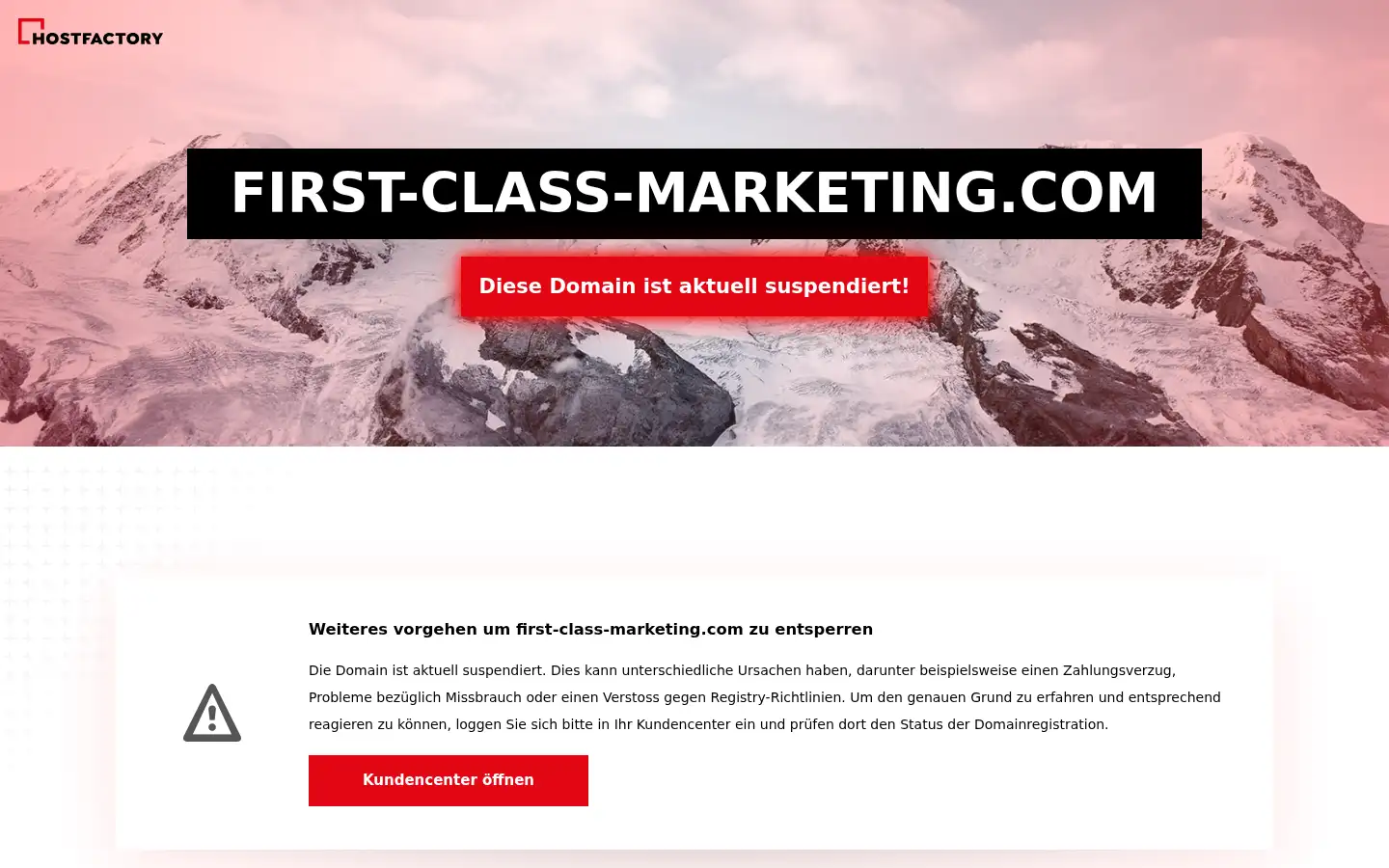 Screenshot of first-class-marketing.com
