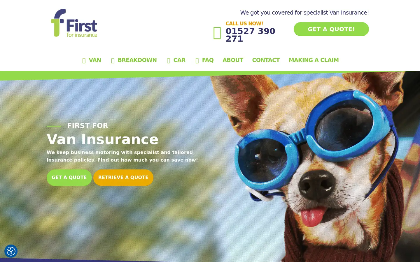 Screenshot of first.co.uk